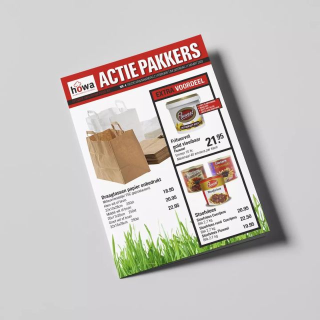 🎉🛍️ Wij zijn trots om te delen dat we voor Howa food B.V. elke 2 weken een nieuwe actiefolder hebben ontwikkeld! 🙌💻 Dankzij onze samenwerking konden we snel en gemakkelijk de juiste afbeeldingen vinden en gebruiken in de folders 📷💡 We kijken uit naar toekomstige projecten met Howa food B.V. 👀🤝 #HowaFood #ActieFolder #Samenwerking #Trots #ToekomstigeProjecten
